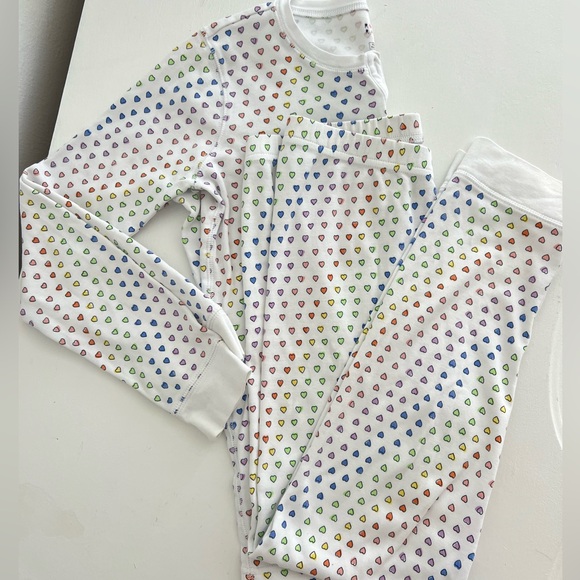 Roller Rabbit Colorful Heart Print Pajama Set size 12
